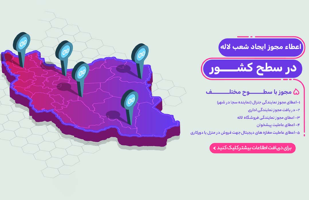 اعطا نمایندگی فعال در سطح کشور